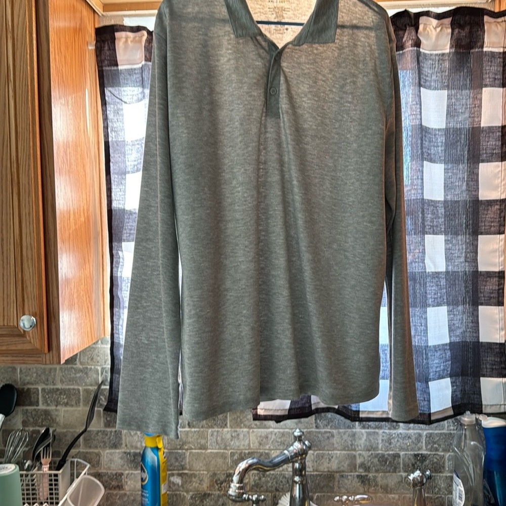 APT 9 Gray Polo Shirt XXL